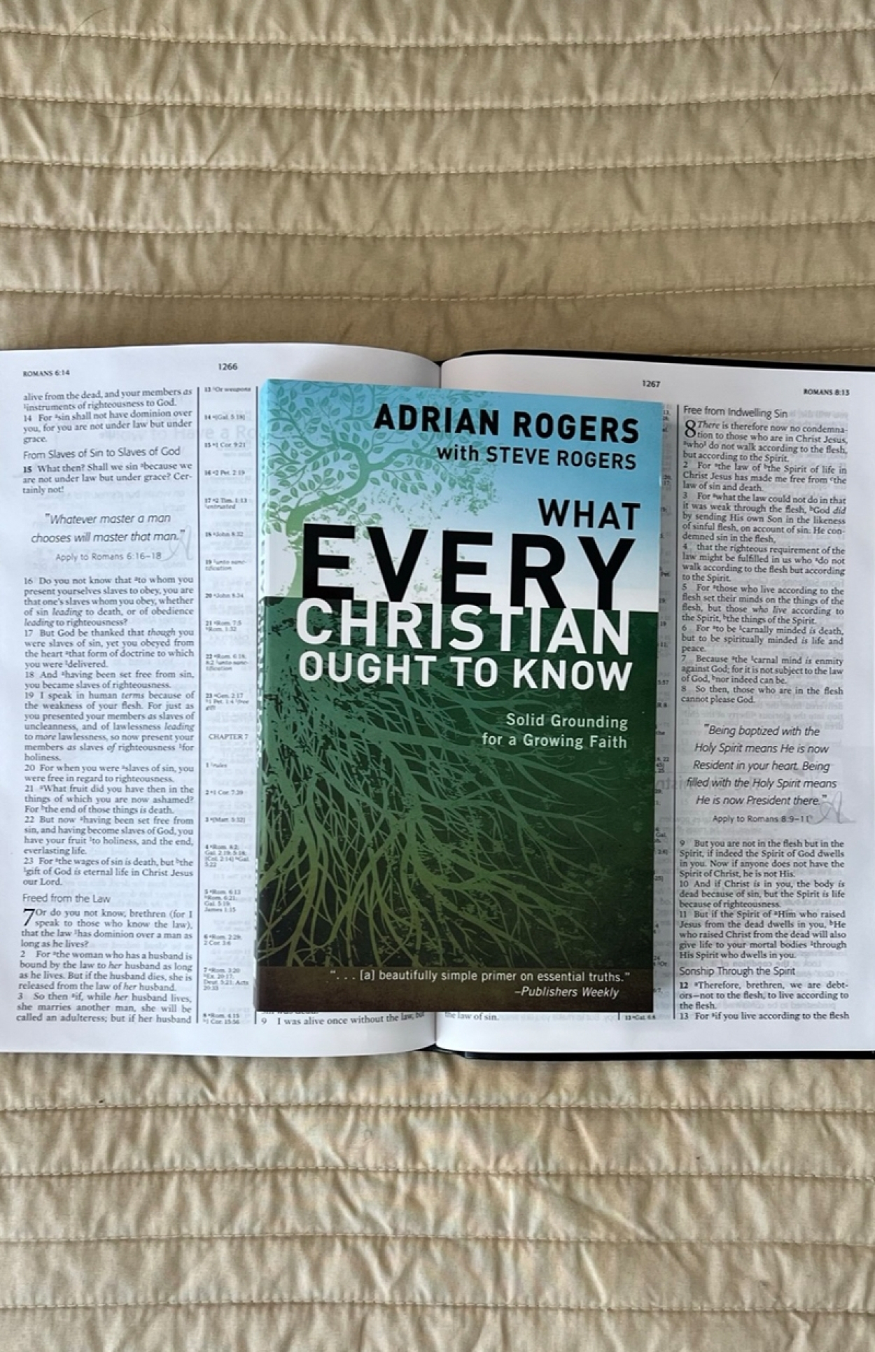 B123 what every christian ought to know book FLAT LAY