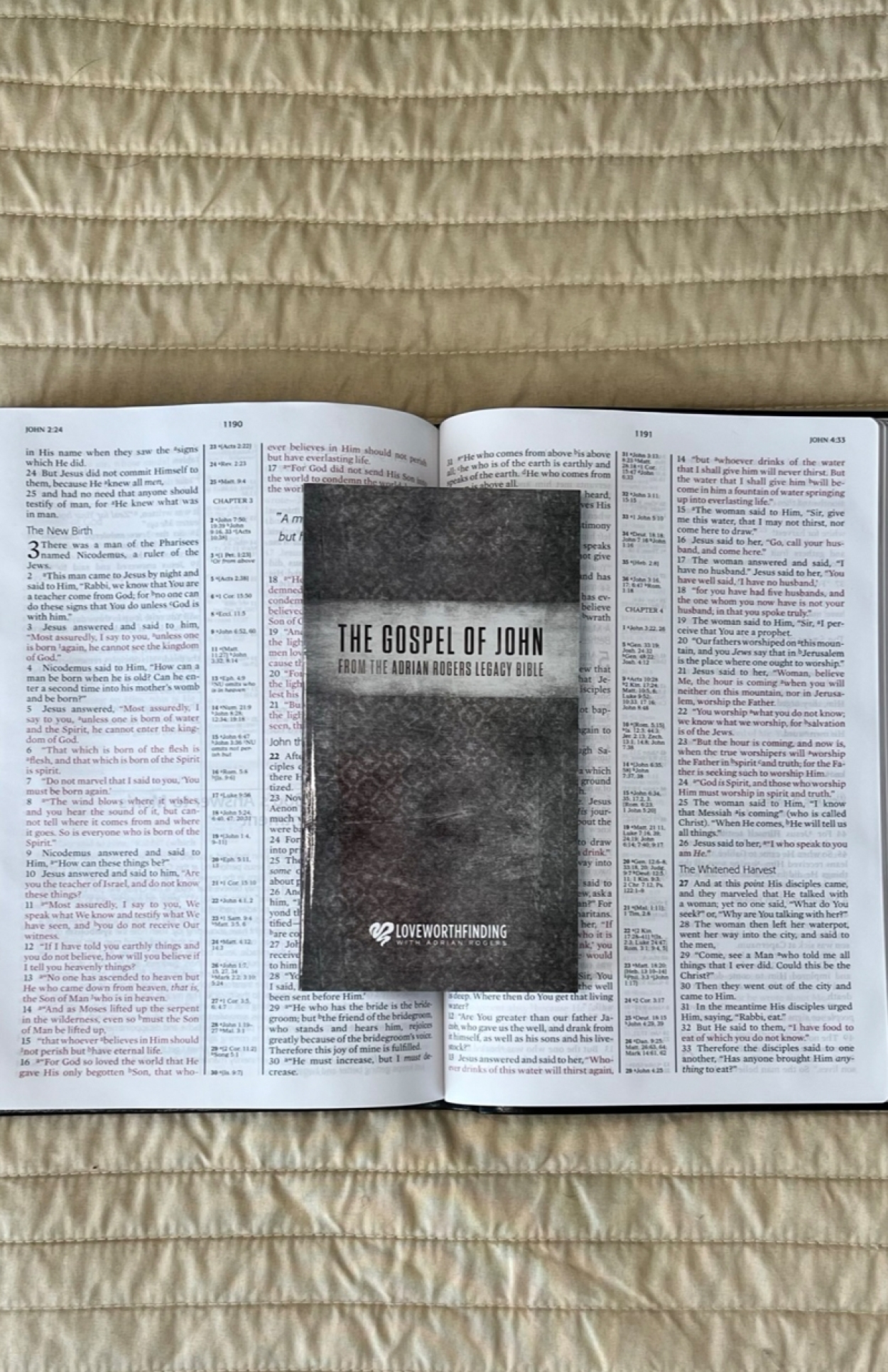 B128 the gospel of john FLAT LAY